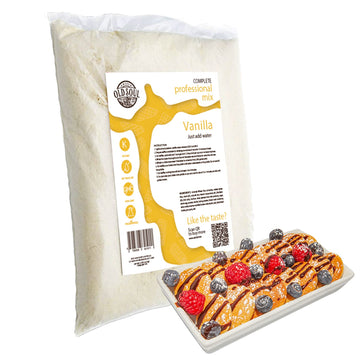 ALDKitchen Poffertjes Waffle Mix | Chocolate & Vanilla Flavour | Soy & Nut free | Mini Dutch Pancake Batter (Vanilla, 5 Pound (P