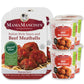 Mama Mancini's Care Package | Beef Meatballs in Italian Style Sauce | 2 1lb Packages and 4 Heat & Eat Cups