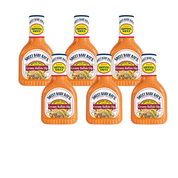 Sweet Baby Rays Creamy Buffalo Wing Dipping Sauce, 14 oz Bottles, (Pack of 6)
