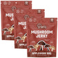 Pans Mushroom Jerky, Vegan Dried Shiitake Snacks, Gluten Free, Applewood BBQ, 2.2 Ounce Pack of 3