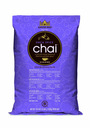 David Rio Orca Spice Sugar-Free Chai, 3 Lb. Bag