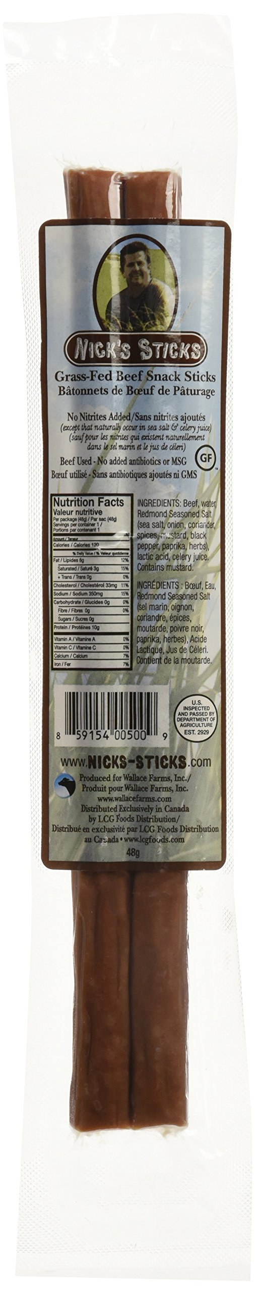 Nicks Sticks Snack Beef Stick Original 1.7 Oz