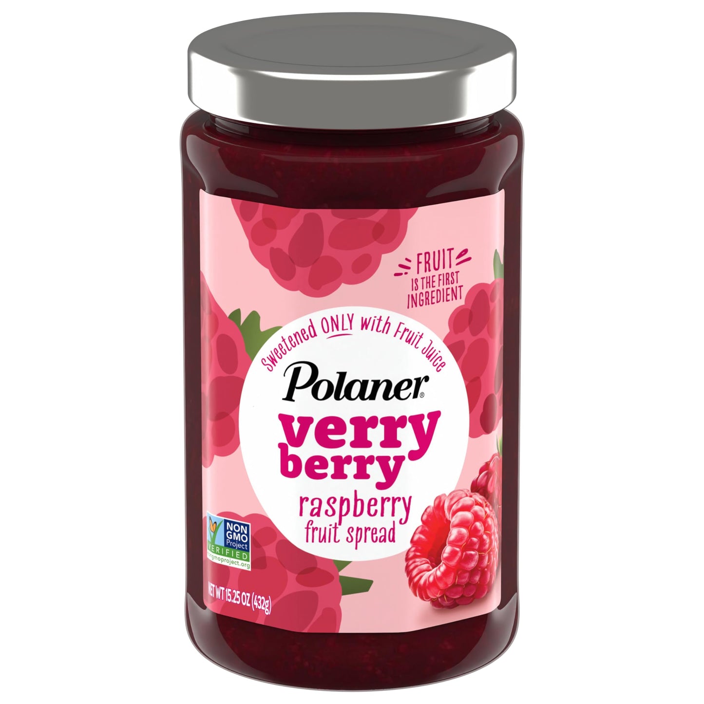 Polaner Verry Berry Fruit Spread, Raspberry, 15.25 Ounce