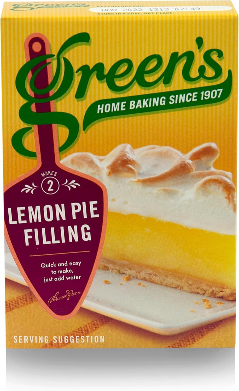 Greens Lemon Pie Filling (2 per pack - 140g) - Pack of 6