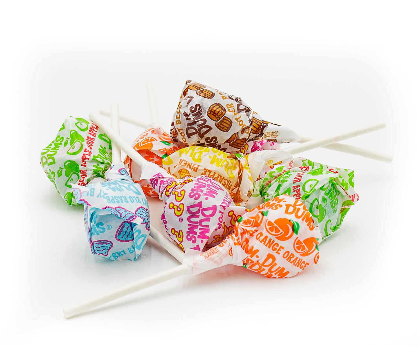 Dum Dums Original Mix Lollipops 1 Lb - Bulk Bag, Suckers Hard Candy, Gluten Free Candies, Assorted Flavors, Individually Wrapped