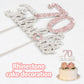 Laskyer 70 & Fabulous Silver Pink Rhinestone Cake Topper - Happy 70Th Birthday Cheers To Seventy Years Old Bday Party Metal Spar