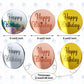 30 Pcs Acrylic Cupcake Toppers Happy Birthday Cake Disc Mirror Acrylic Cake Topper Engraved Personalized Cake Topper Mini Acryli