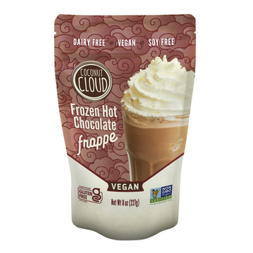 Coconut Cloud Frozen Hot Chocolate | Blended Instant Frappe Iced Cocoa | Add Nut Milk, Ice & Enjoy | Easy, Creamy, Delicious, Ta