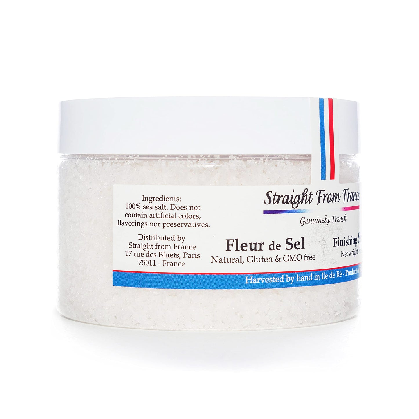 Straight from France Fleur De Sel Finishing Sea Salt, 8 oz, Genuinely French