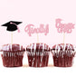 Foldtier 100 Pcs Graduation Cupcake Toppers Congrats Grad Class Of 2024 Graduation Cupcake Picks Diploma Cupcake Toppers Supplie