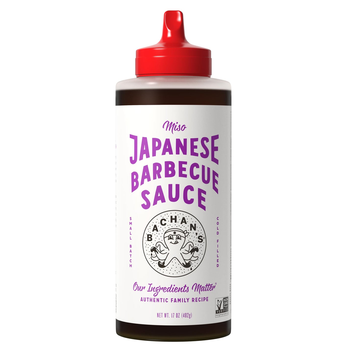 Bachans - Miso Japanese Barbecue Sauce, 17 Oz, Small Batch, Non GMO, No Preservatives, Vegan and BPA free. Condiment for Wings,