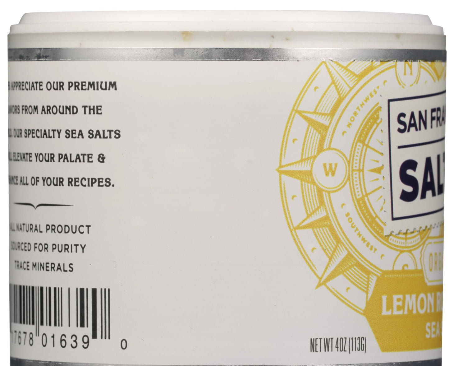 SAN FRANCISCO SALT CO Organic Rosemany Lemon Sea Salt, 4 OZ
