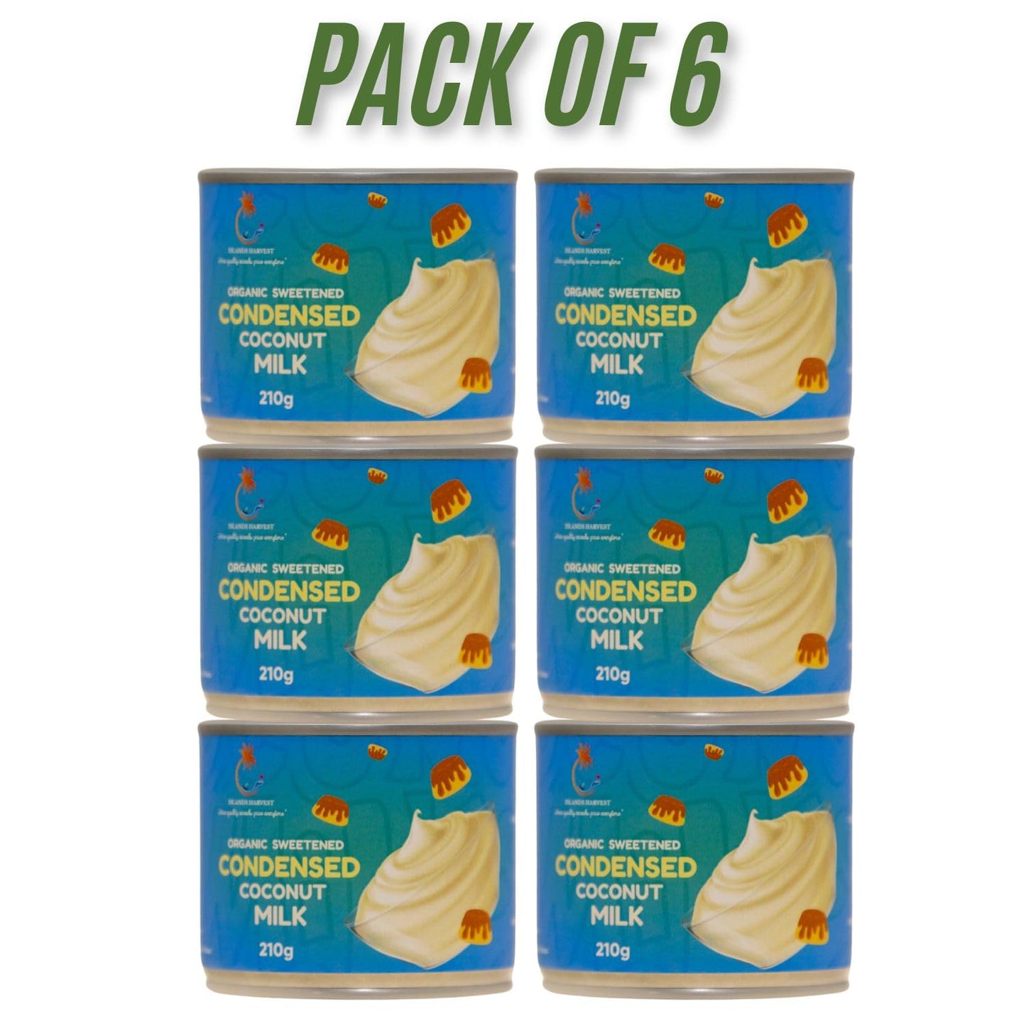 Islands Harvest Sweetened Condensed Coconut Milk Pack Of 6 | Gluten-Free, Non-Gmo, Vegan Coconut Milk | Rich And Tasty Coconut F