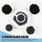 Kasvan Black Pearl Sprinkles, 6 Sizes Mix For Cake Decorating, 230G/8.1Oz, Baking Cake Decorations, Ice Cream Toppings And Cooki