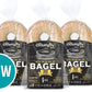 O'Doughs Thins - Sesame Bagels 10.6 Oz | Presliced | Good Source Of Fibre, Cholesterol Free, Trans Fat Free. | Pack Of 3 |