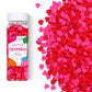 Red Pink Heart Confetti Sprinkles for Cake Decorating, 3.52oz Edible Valentine Sprinkles Bulk for Cupcake Toppers Baking Cookie 