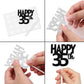 18Pcs Black Glitter Happy 35Th Dessert Cupcake Topper Pick For Funny Legend Since 1990 Theme Decor Supplies Men Women Happy 35 B