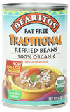 Bearitos Organic Fat Free Traditonal Refried Beans, 16-Ounce (Pack Of 6)