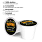 Yaucono Ground Medium Roast Arabica Coffee Pods, 72 Count, Compatible with Keurig K Cup malt-inspired