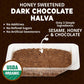Wellbees Organic Honey Halva Snack - Honey & Dark Chocolate - 75g Each - Case of 12 - Paleo Approved
