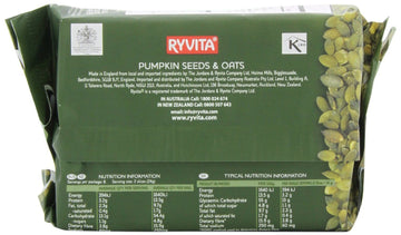 Ryvita Pumpkin Seed & Oats Crispbread, 7-Ounces (Pack Of5)
