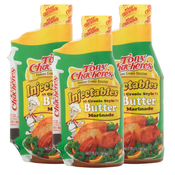 Tony Chachere'S Butter With Injector, 17 Fl Oz (Pack Of 3)