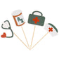 Ercadio 24 Pack Nursing Cupcake Toppers Nurse Graduation Cupcake Topper Medical Rn Themed Birthday Party Cake Decoration Picks