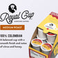 ROYAL CUP SIGNATURE Coffee compact pieces - 100% Colombian Medium Roast - 24 Count