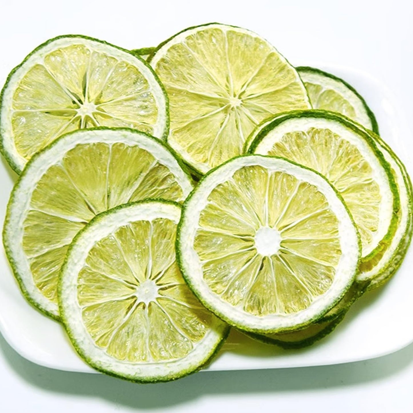 Dried Lime Slices 3.5 Oz/100G Dehydrated Limes For Cocktails Old Fashioned Drink Garnish,No Sugar Fresh Dry Citrus Chips For Fru