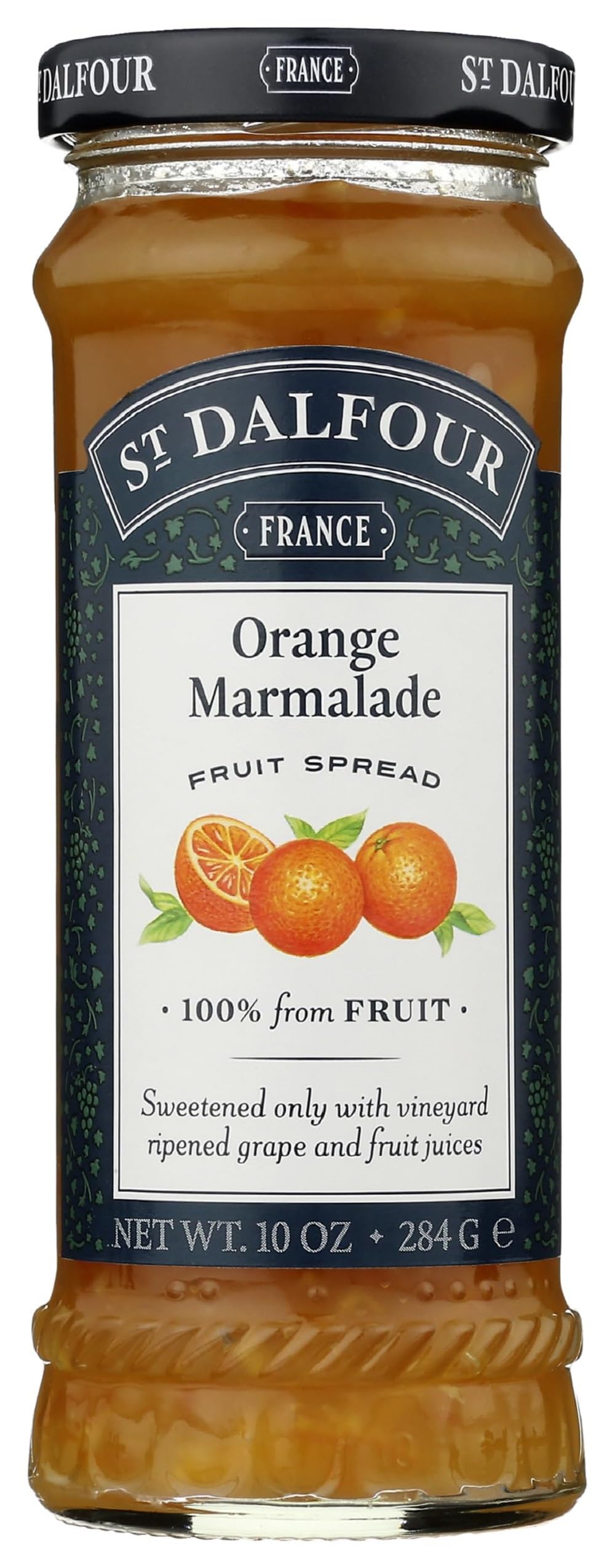 St Dalfour Orange Mermelade French Fruit Spread (10 Oz) | Artisanal Recipe | 100% From Fruit | No Synthetic Nitrates Or Nitrites | Naturally Sweetened