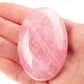 Ufeel Rose Quartz Palm Stone Crystal - Natural Chakra Reiki Polished Healing Love Oval Pocket Worry Stone Crystals For Anxiety S