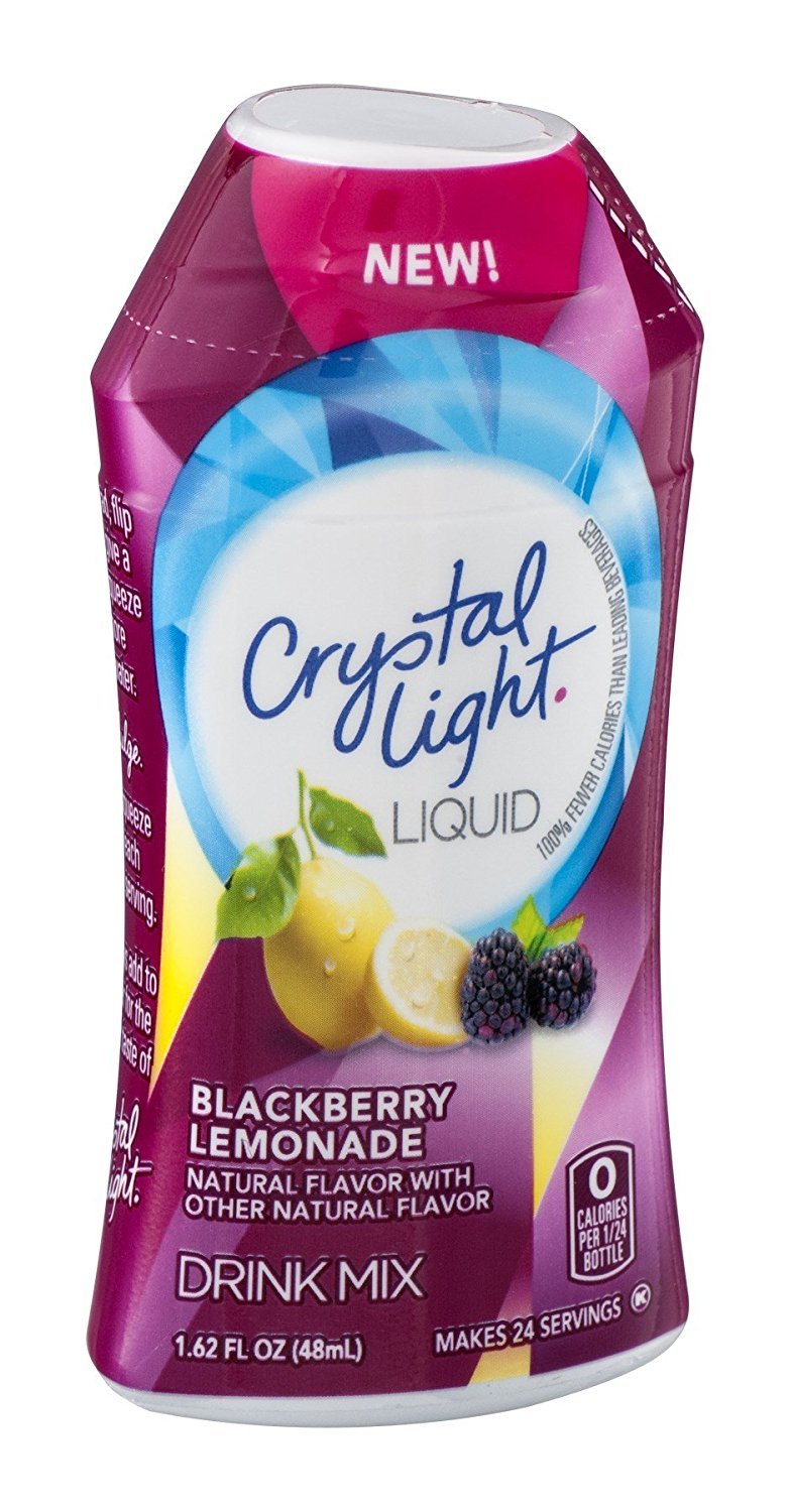 Crystal Light Liquid Drink Mix Blackberry Lemonade Flavor 1.62 Oz (Pack Of 12)