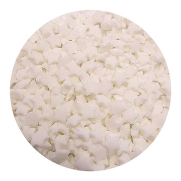 NCS White Stars Edible Sprinkles, 8 ounces - Great for Cupcakes, Cookies, Cakes, Donuts, Cakes Pops