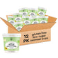 Mylk Labs Apple Cinnamon Gluten Free Oatmeal Cups - Low Sugar Breakfast, High Fiber Thin Rolled Oats, High Protein Instant Oatme