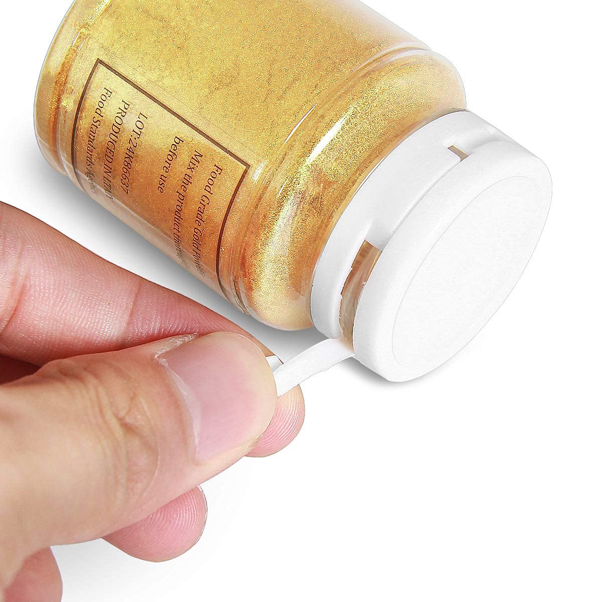 HomeHere Edible Cake Dust, Golden Luster Powder, 1oz/28.3g, Perfect for Baking and Decorating