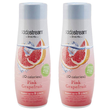 Sodastream Pink Grapefruit Zero Calorie, 14.8 Fl Oz (Pack Of 2)