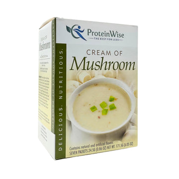 ProteinWise - Cream of Mushroom Protein Soup - 7/Box
