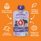 Little Brainiac Breakfast Blend Organic Fruit & Oat Toddler Pouches, Berry Apple Oat with Omega-3s DHA/EPA and Choline, Clean La