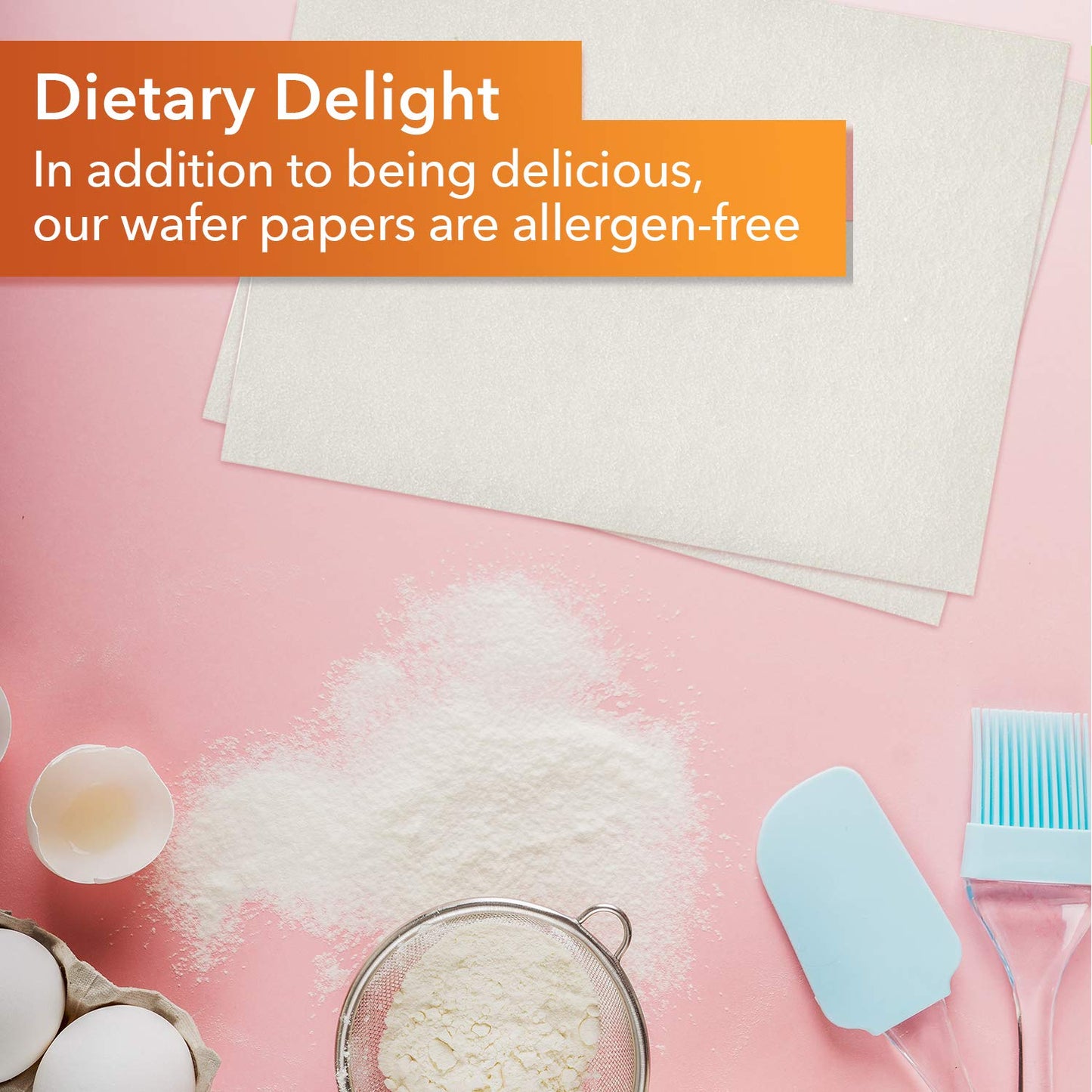 Edible Ultra Flexible Icing Sheets, White, 8.3" X 11.7" A4 Size, 12 Ct