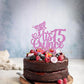 Rsstarxi 1 Pack Mis Quince 15 Cake Topper Glitter Hello 15 Fabulous Fifteen Cake Pick Cheers To 15 Years Cake Decorations For Happy 15Th Birthday Anniversary Party Supplies Purple