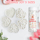 Sugarzy Christmas Edible White Pearl Sprinkles, 130g/4.58oz, Cake Decorating, Cupcake Toppers, Baking Candy Decorations