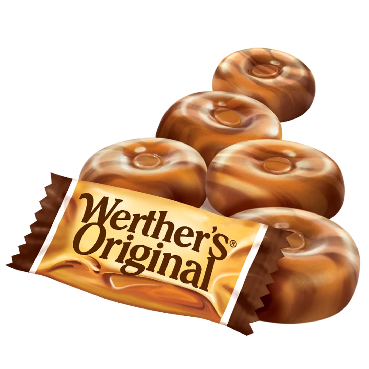 Werthers Original Caramel Coffee Hard Candies 2.65 oz 3 pack