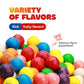 Gumballs For Gumball Machine - 0.5 Inch Mini Gumballs - 4 Lb Bulk Gum Balls For Kids - 7 Flavor Gumball Machine Refills - 1040 Pcs Gumballs Bulk Pack