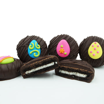 Philadelphia Candies Dark Chocolate Covered OREO Cookies Easter Egg Assortment 8 Ounce