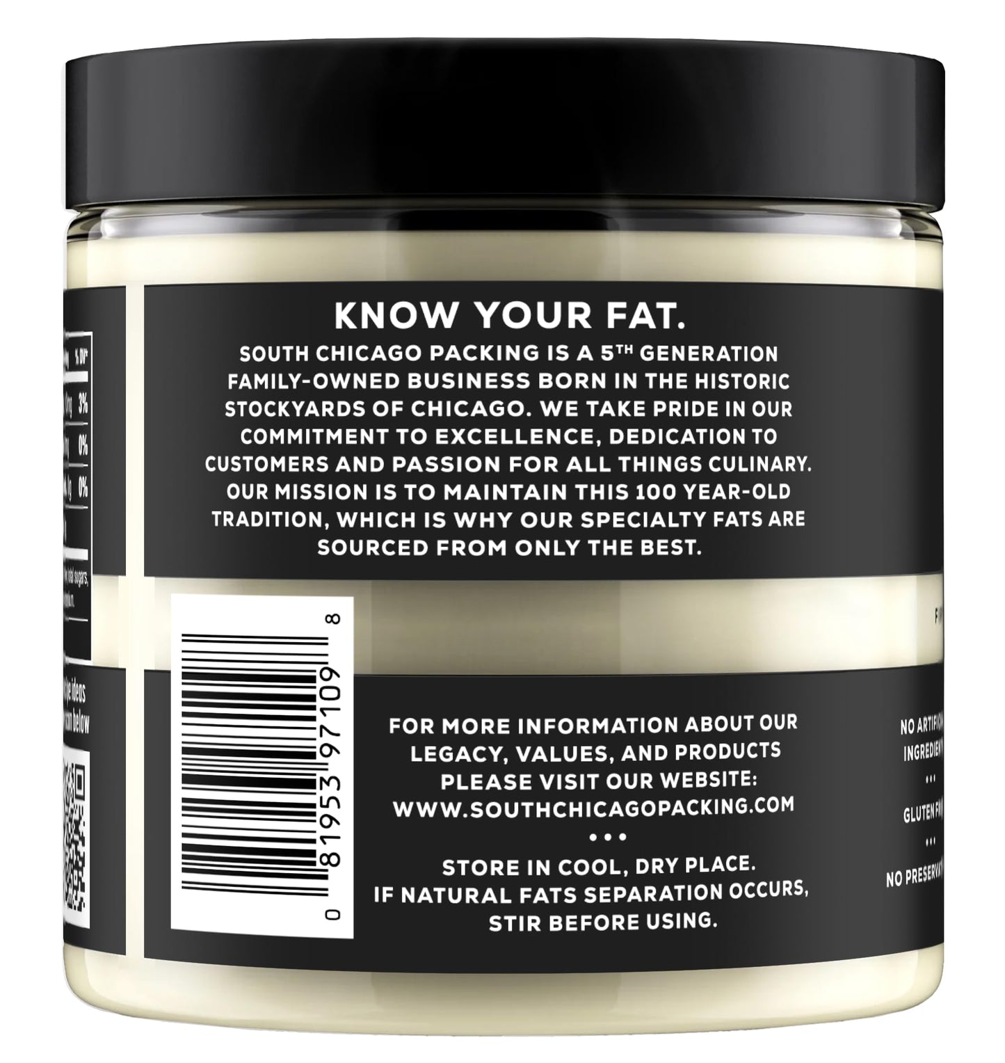 South Chicago Packing Wagyu Beef Tallow, 11.5 Oz Glass Jar, Perfect For Searing, Sauteing, Cooking, Pan Frying, Keto Friendly, P