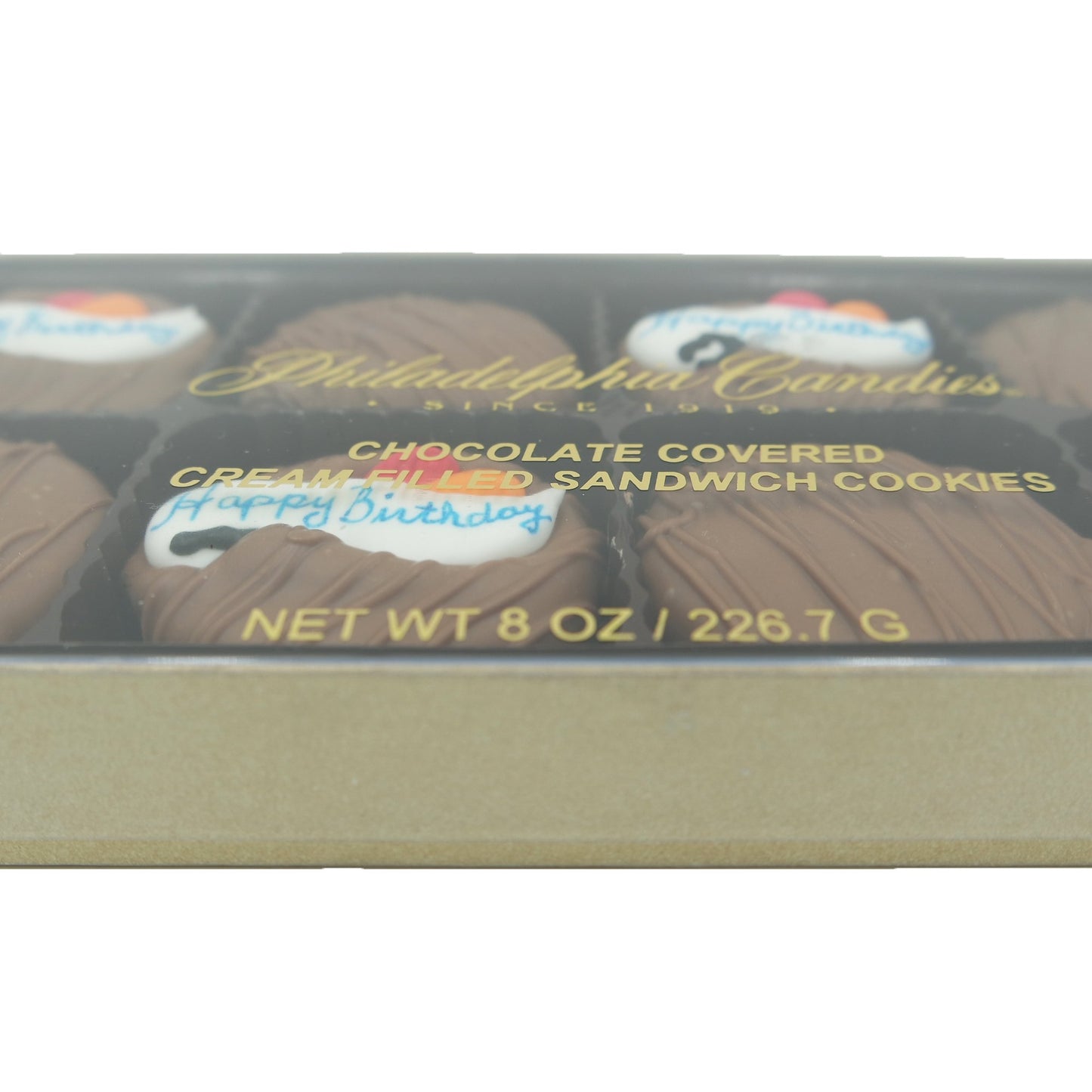 Philadelphia Candies Milk Chocolate Covered OREO Cookies, 8 oz Happy Birthday Gift