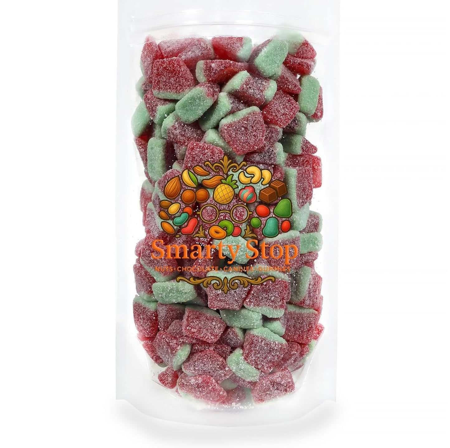 Smarty Stop Sour Watermelon Wedge Slices Bite Gummy Candy (2 Pound (Pack of 1))