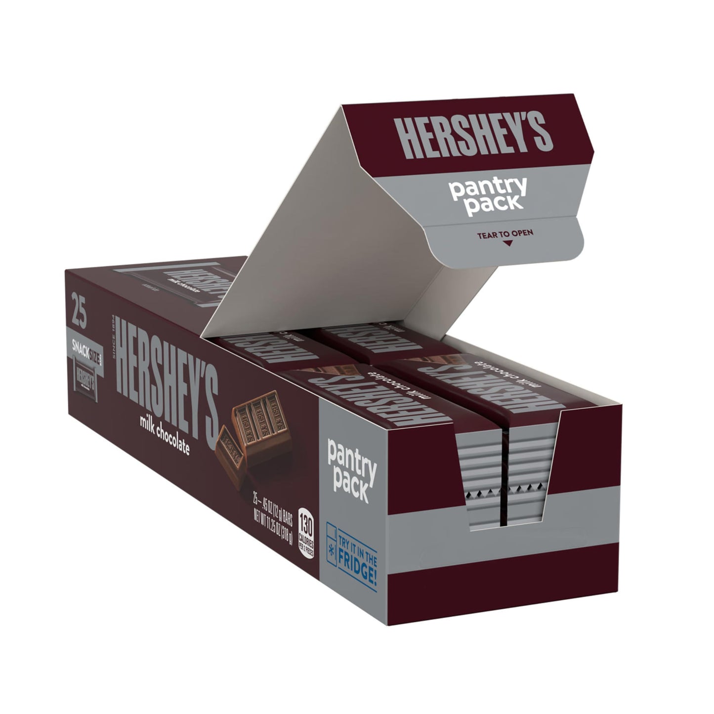 HERSHEYS Milk Chocolate Snack Size  Candy Bars  11.25 oz (25 Pieces)