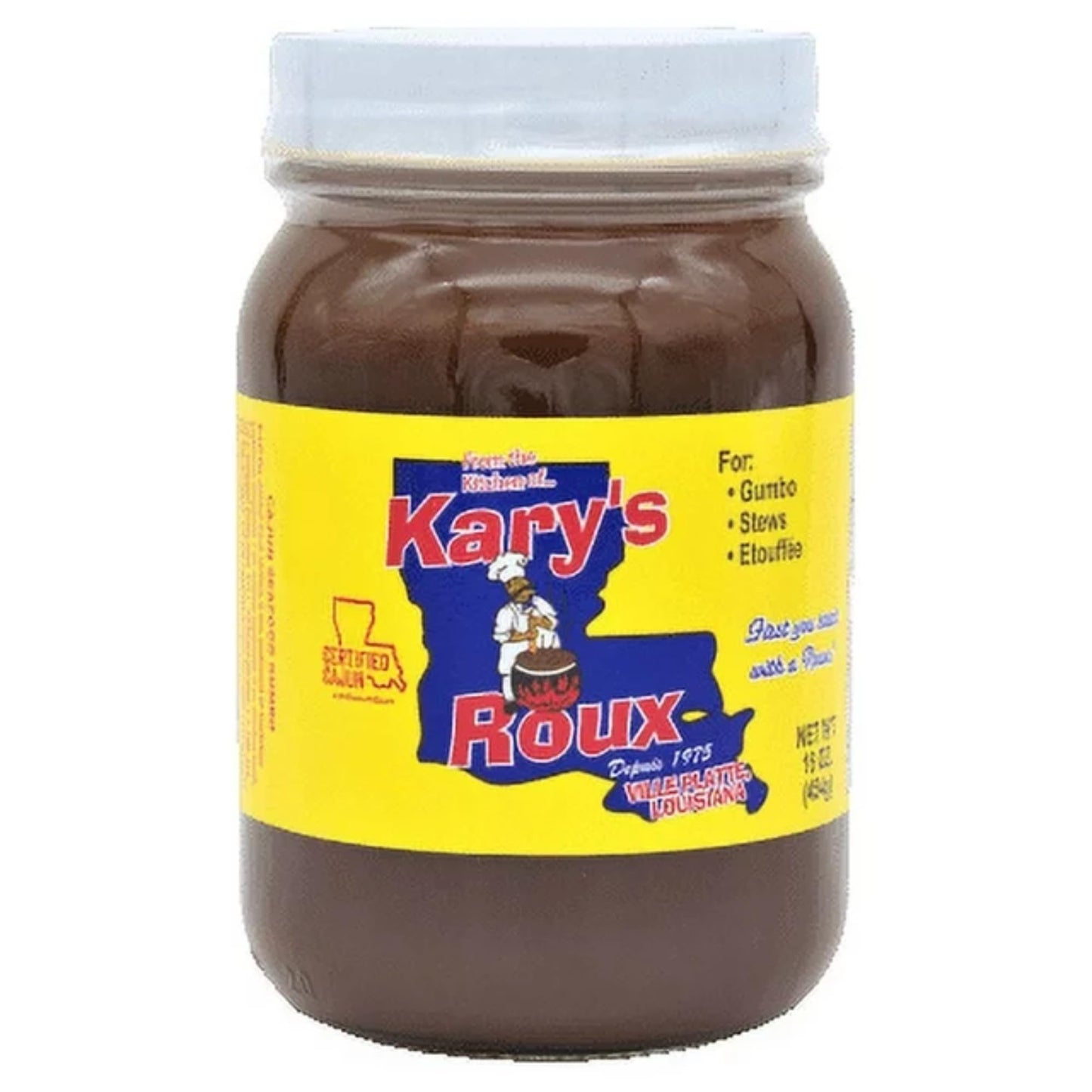 Kary'S ''Original'' Roux 16Oz (Pack Of 1) - Rich And Authentic Cajun Flavor - Best For Gumbo, Stews And Etouffee - Elevate Your
