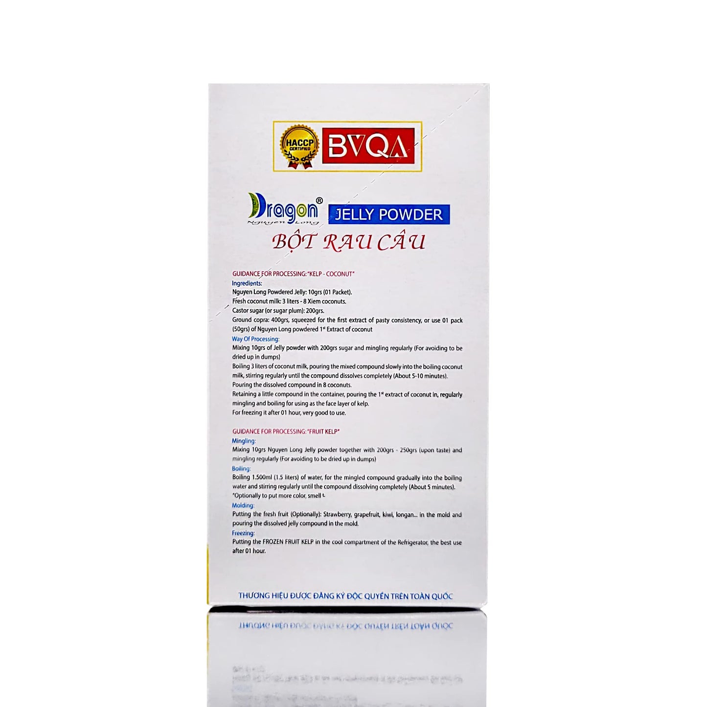 Dragon Coconut Jelly Powder 0.35 Oz / Bot Rau Cau 10 G (Pack Of 12)